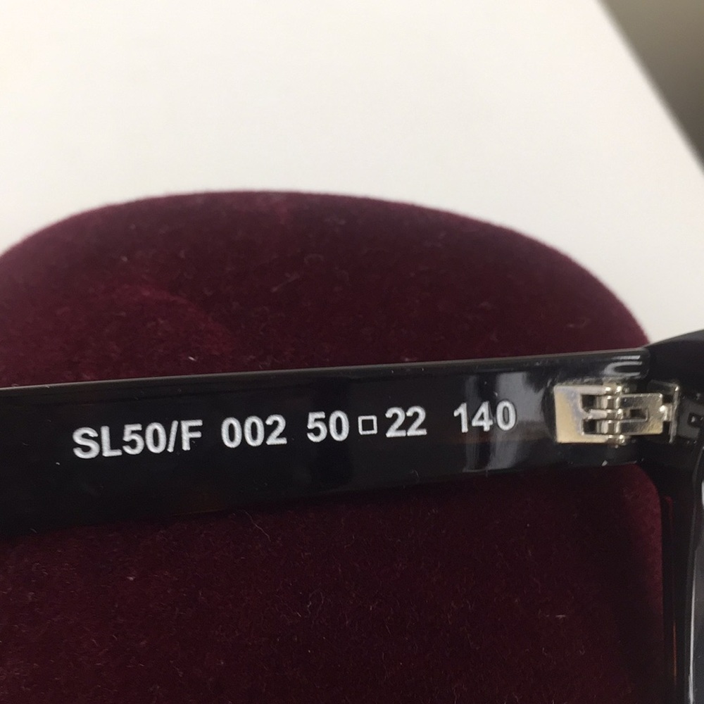 Saint Laurent Tortoise Optical Frames Clear Lenses - Picture 2 of 5